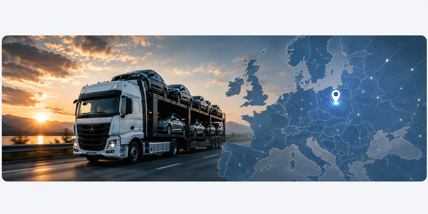 Fahrzeugtransport in ganz Europa